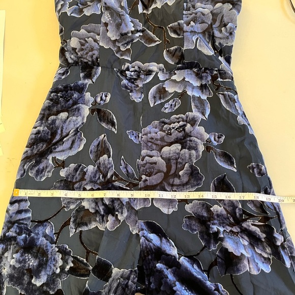 Hutch Sonnie Jumpsuit Blue Floral Velvet - Picture 14 of 16